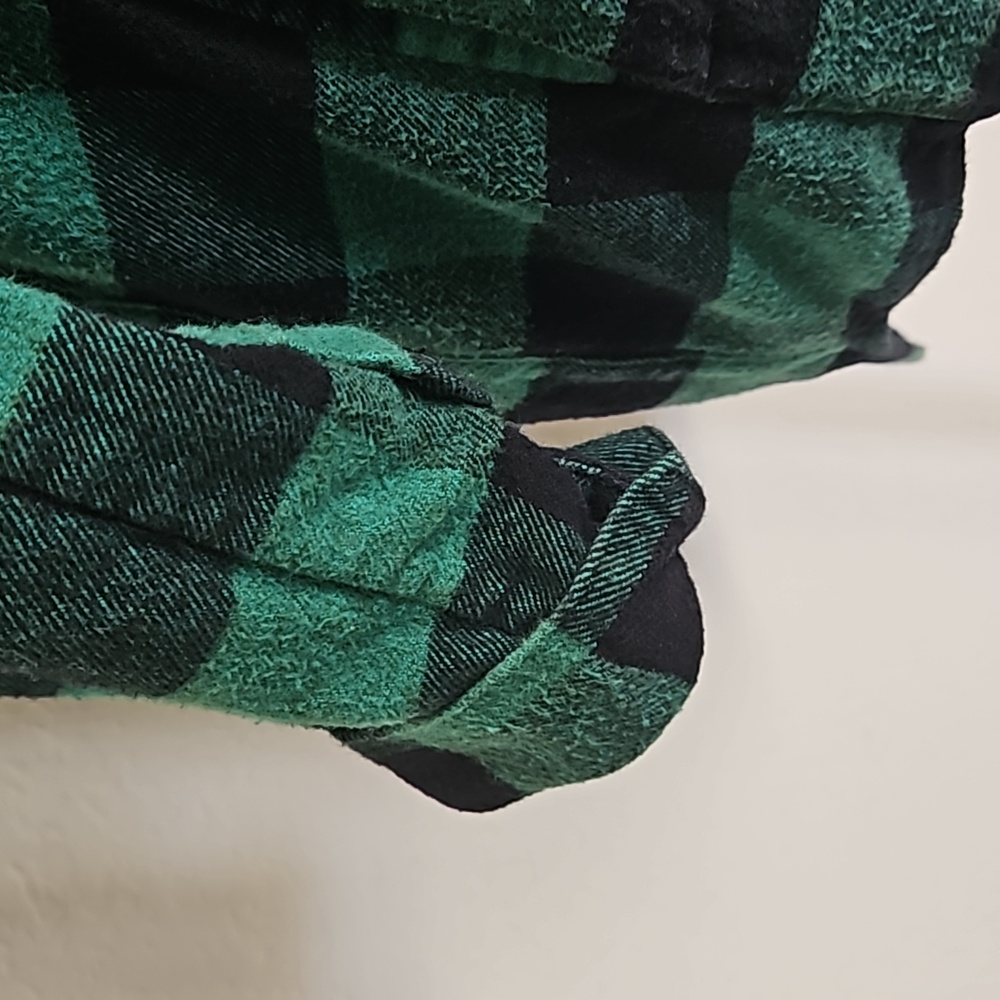 Madewell green/black plaid flannel shacket, size XS - Picture 6 of 10